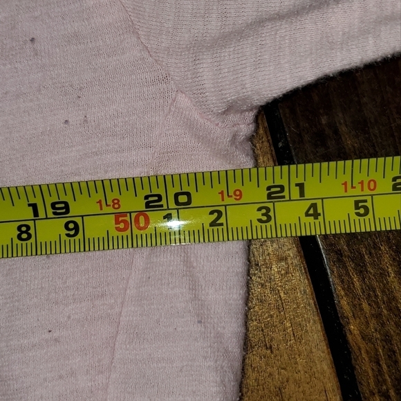 Light Pink T-Shirt Hoodie Zippered XL - Picture 6 of 8